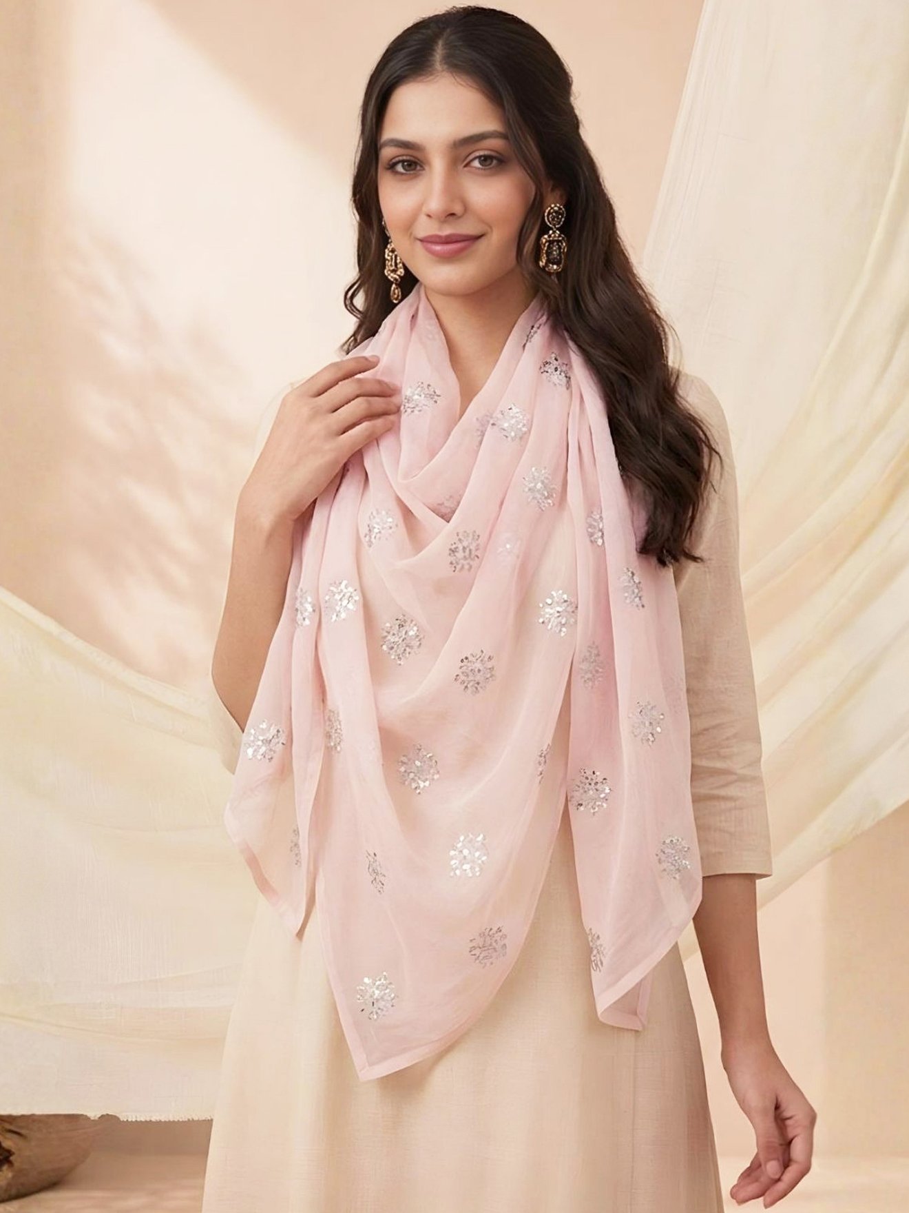 Lush Aura Chanderi Stole