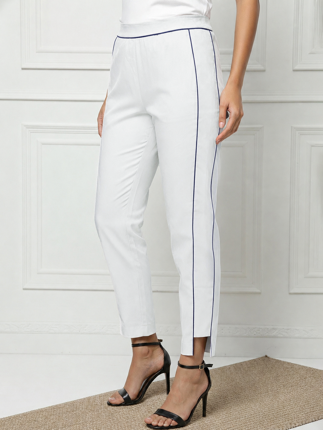 White Cigarette Pants