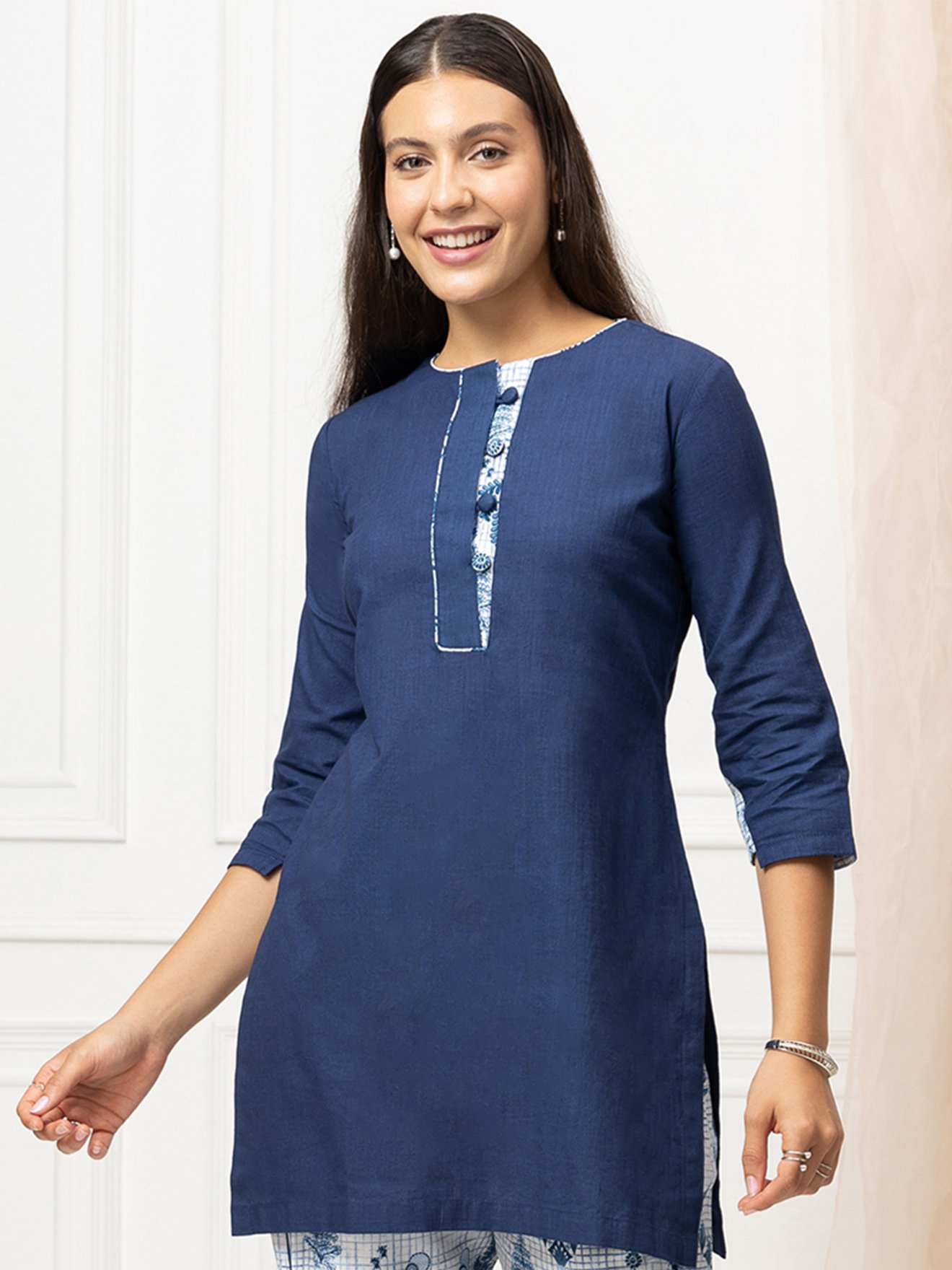 Bleu Marine Kurti