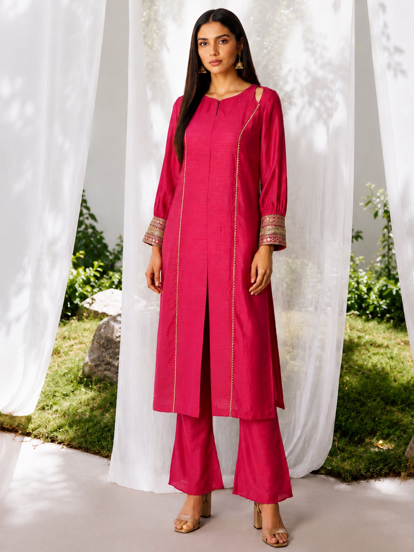 Cerise Amya Kurta Set