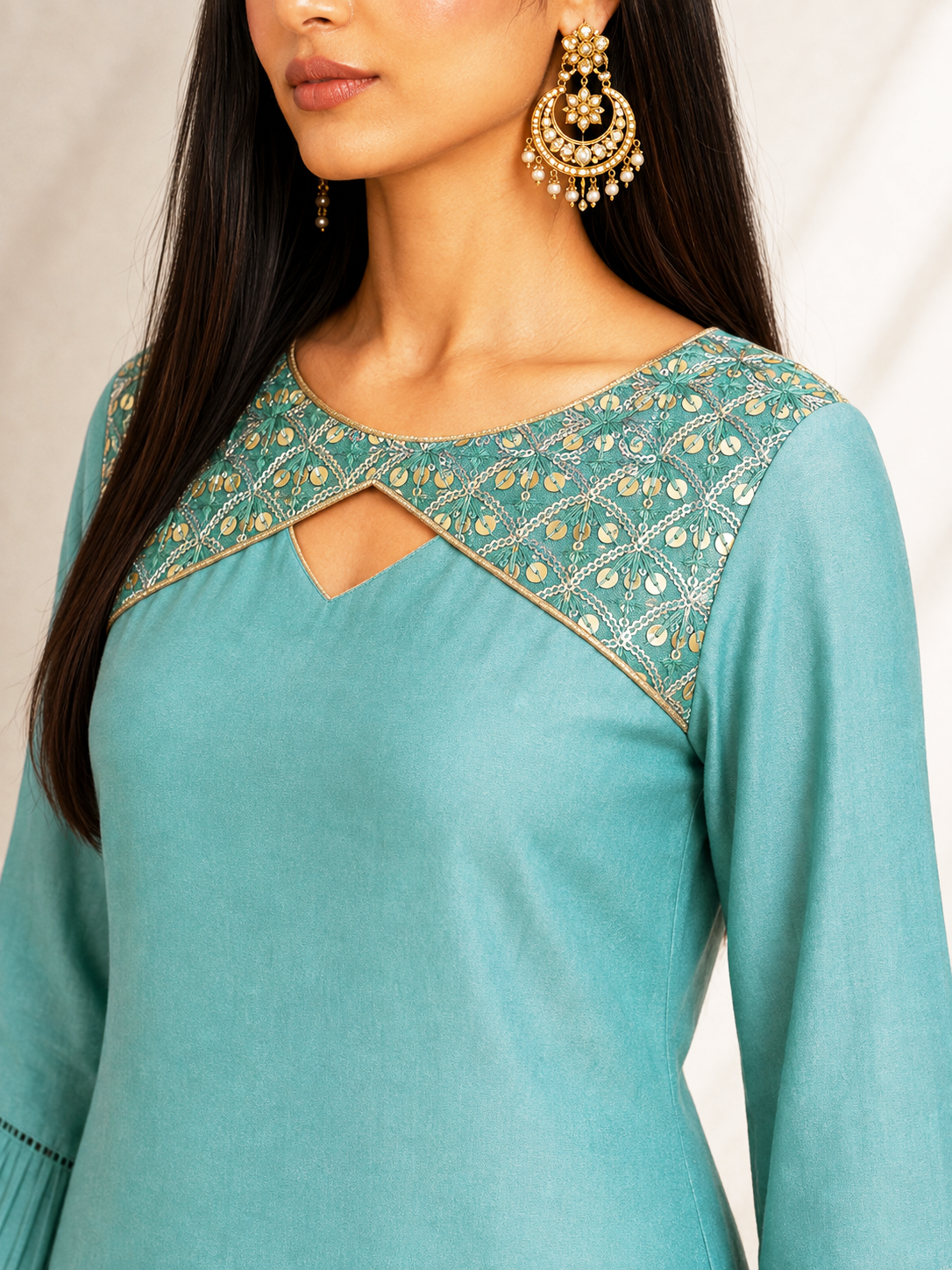 Seafoam Nira Kurta Set