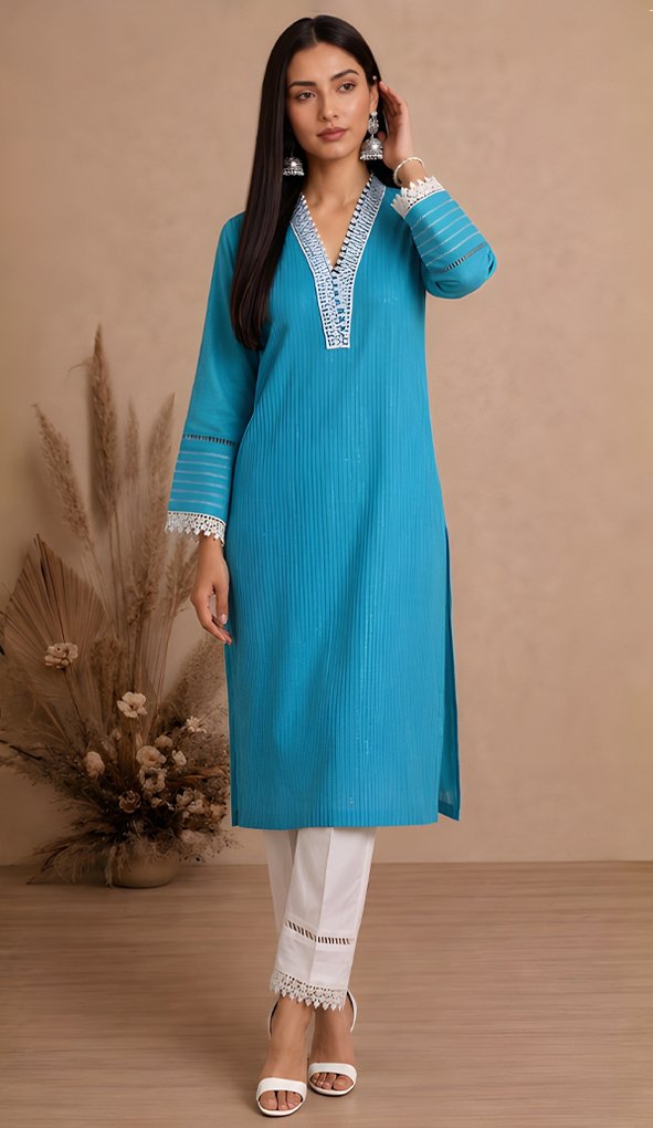 Aqua Sitara Kurta Set